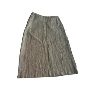 Banana Republic Olive A-Line Midi Skirt - Size 10